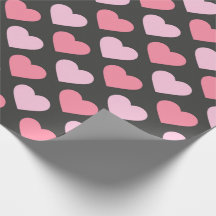 Papel de envolvimiento del patrón de corazón de am