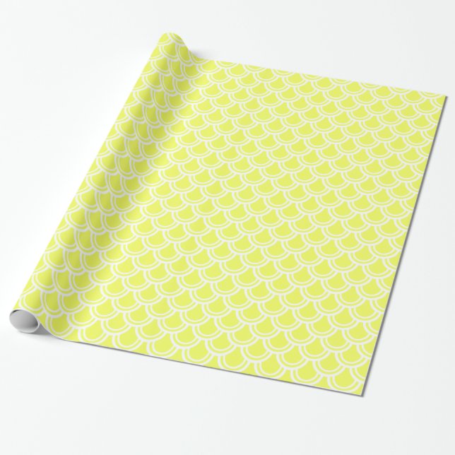 Regalo Papel de envolvimiento del patrón de escalado de p (Desenrollado)