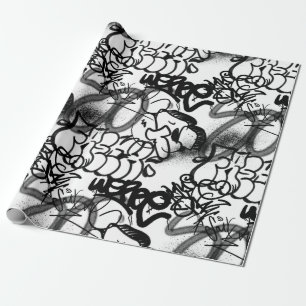 Regalo Papel de envolvimiento del patrón de graffiti call
