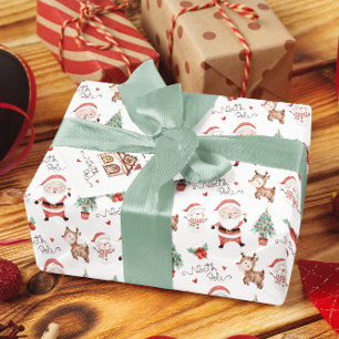 Regalo Papel de envolvimiento del polo norte de Santa