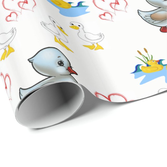 Regalo Papel de envolvimiento Ducks (Esquina del rollo)