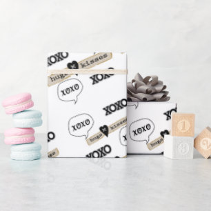 Regalo Papel de envolvimiento el día de San Valentín Xoxo