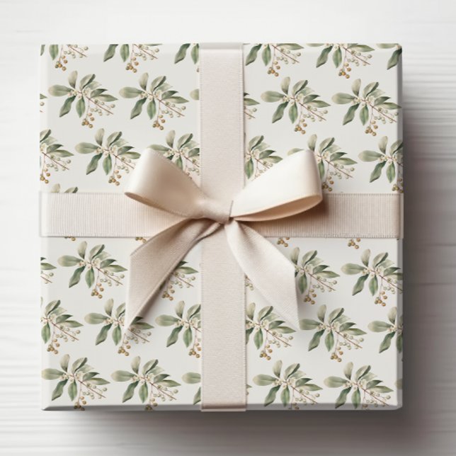 Regalo Papel de envolvimiento elegante para la vegetación (Elegant Greenery Wrapping Paper
)