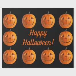 Regalo Papel de envolvimiento feliz de Halloween Jack-O-L