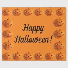 Regalo Papel de envolvimiento feliz de Halloween Jack-O-L