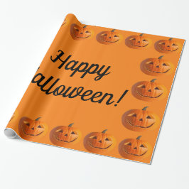 Regalo Papel de envolvimiento feliz de Halloween Jack-O-L