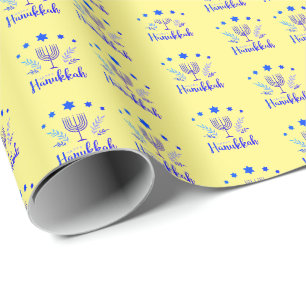 Regalo Papel de envolvimiento feliz de Hanukkah