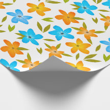 Papel de envolvimiento floral