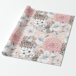 Regalo Papel de envolvimiento floral de 30 pulgadas x 6 p
