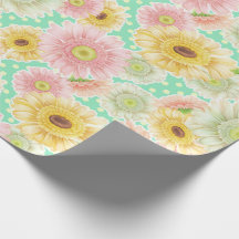 Papel de envolvimiento floral de girasol