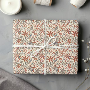 Regalo Papel de envolvimiento floral moderno de Damasco d