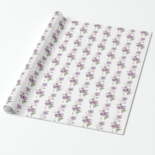 Regalo Papel de envolvimiento floral pequeño - Flor delga