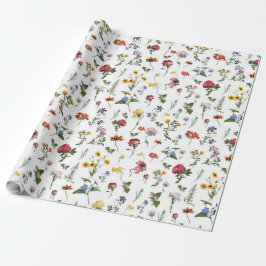 Regalo Papel de envolvimiento floral vintage - Flores col