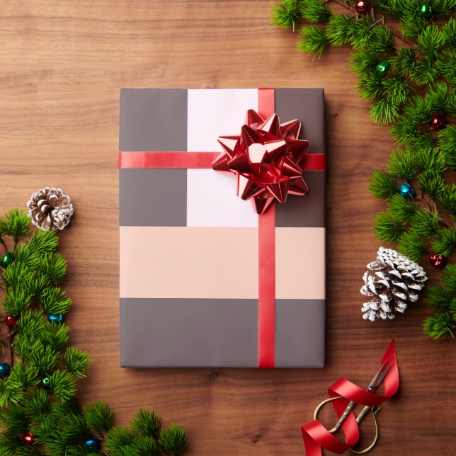 Regalo Papel de envolvimiento geométrico Mocha del desier (Regalo de vacaciones)