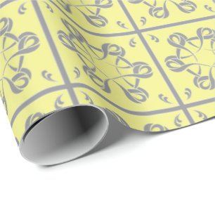 Regalo Papel de envolvimiento gris para mariposa