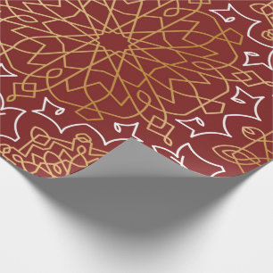 Regalo Papel de envolvimiento islámico para árabes de oro
