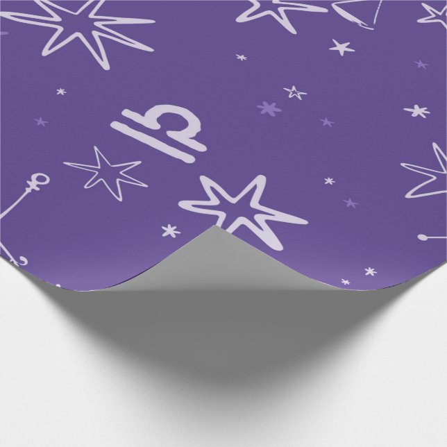 Regalo Papel de envolvimiento Libra Zodiac (Esquina)