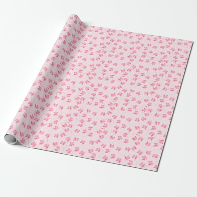 Regalo Papel de envolvimiento Lollipop rosa (Desenrollado)