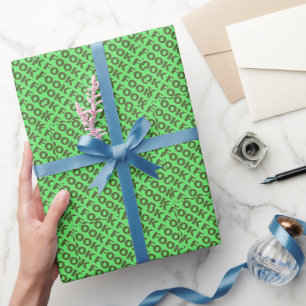Regalo Papel de envolvimiento lujoso de color verde oscur