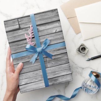 Regalo Papel de envolvimiento - Madera de granero templad