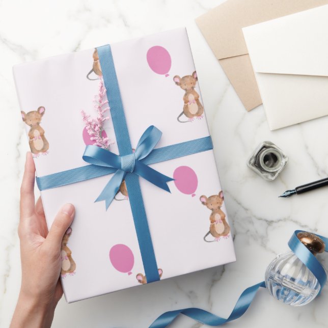 Regalo Papel de envolvimiento mate de ratón de Woodland,  (Regalar)