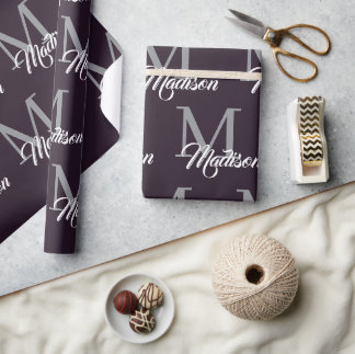 Regalo Papel de envolvimiento monográfico elegante - Pers