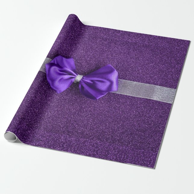 Regalo Papel de envolvimiento morado (Desenrollado)