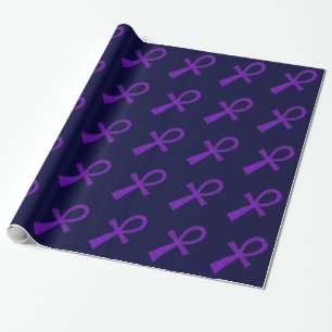 Regalo Papel de envolvimiento morado de Ankh