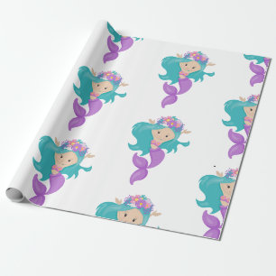 Regalo Papel de envolvimiento morado de la sirvienta Fies