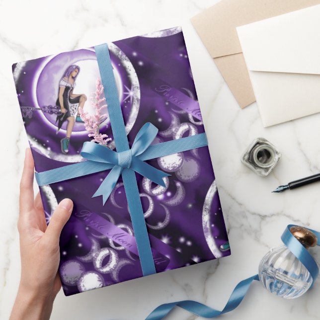 Regalo Papel de envolvimiento morado para niños (Regalar)