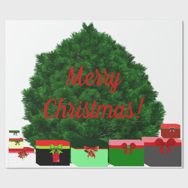 Regalo Papel de envolvimiento navideño (Superficie plana)