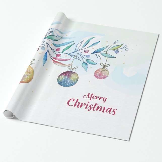 Regalo Papel de envolvimiento navideño (Merry Christmas Holiday Ornaments Wrapping Paper!  )