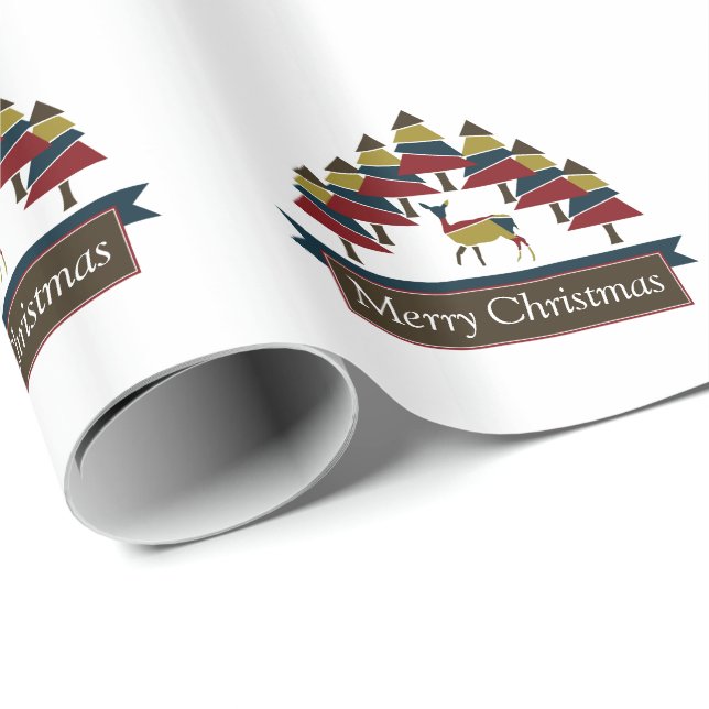 Regalo Papel de envolvimiento navideño de invierno de la  (Esquina del rollo)
