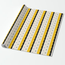 Papel de envolvimiento negro amarillo