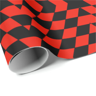Regalo Papel de envolvimiento negro y rojo
