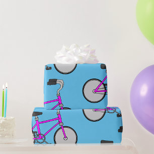 Regalo Papel de envolvimiento para bicicleta rosa