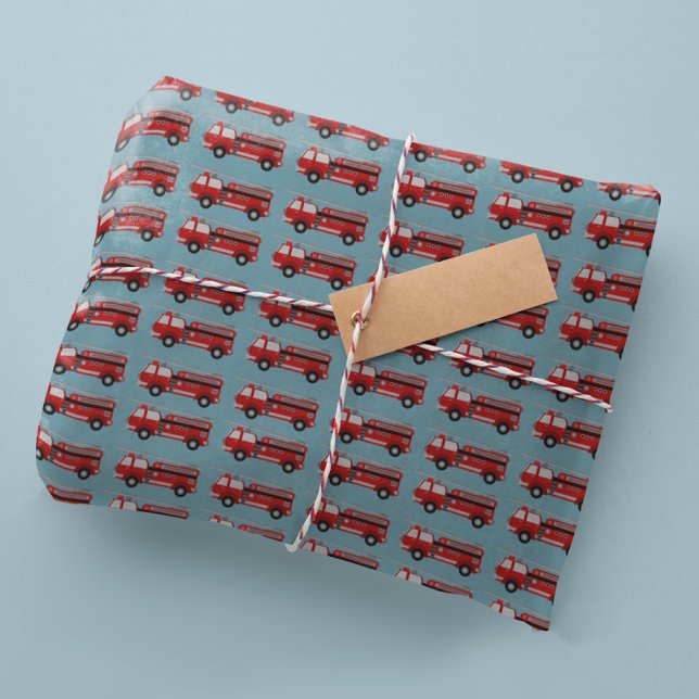 Regalo Papel de envolvimiento para camiones de bomberos r (Subido por el creador)