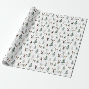Regalo Papel de envolvimiento para ciervos rústicos de 