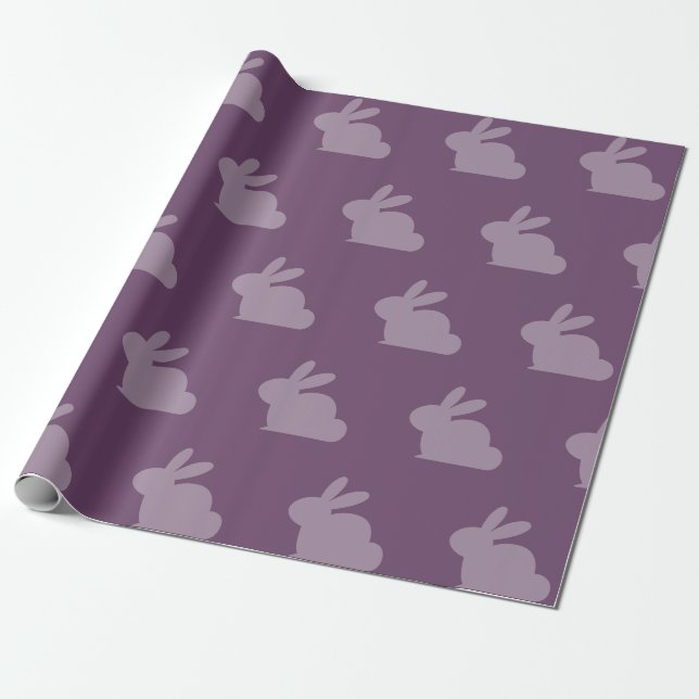 Regalo Papel de envolvimiento para conejo de pascua oscur (Desenrollado)