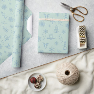 Regalo Papel de envolvimiento para cosas de invierno - Ca