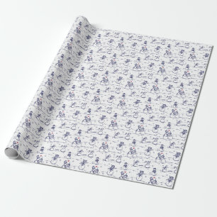 Regalo Papel de envolvimiento para el desfile de Snowman