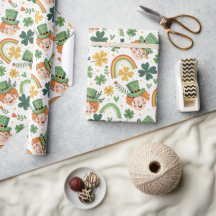 Papel de envolvimiento para el Día de San Patricio