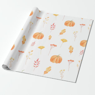 Regalo Papel de envolvimiento para el diseño de calabaza