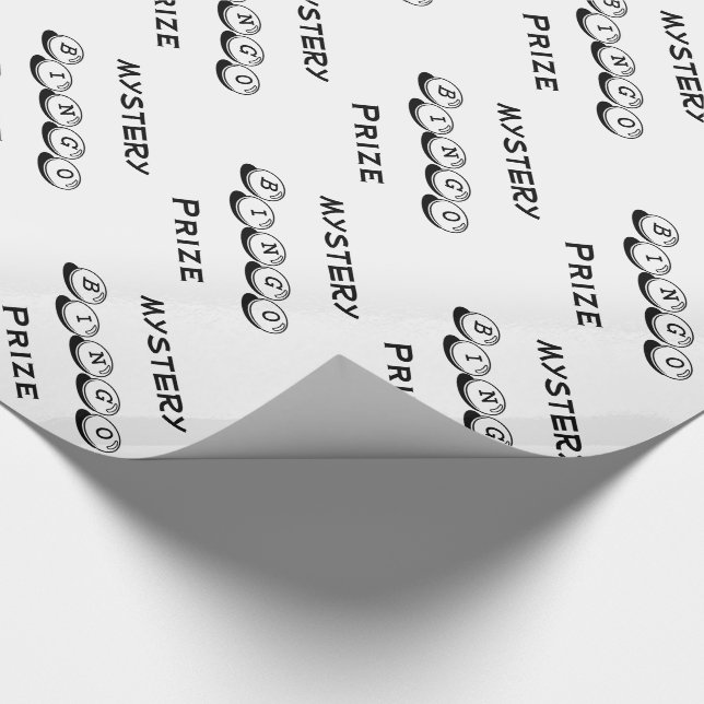 Regalo Papel de envolvimiento para el premio BINGO mister (Esquina)