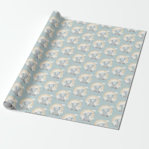 Regalo Papel de envolvimiento para elefante de bebé