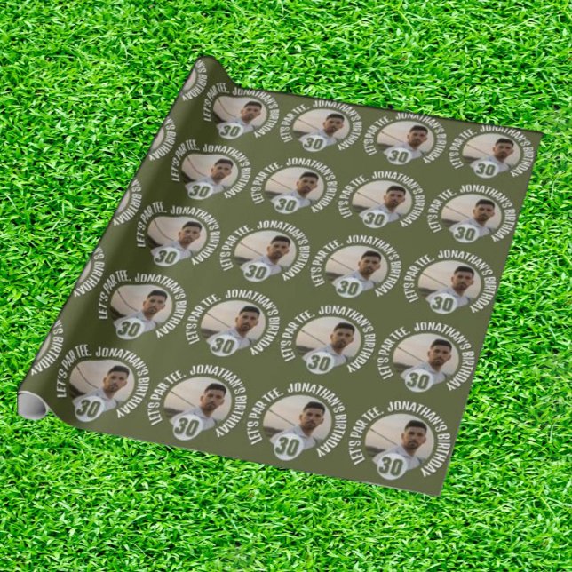 Regalo Papel de envolvimiento para hombres con temática d (Wrap Your Swing in Style!)