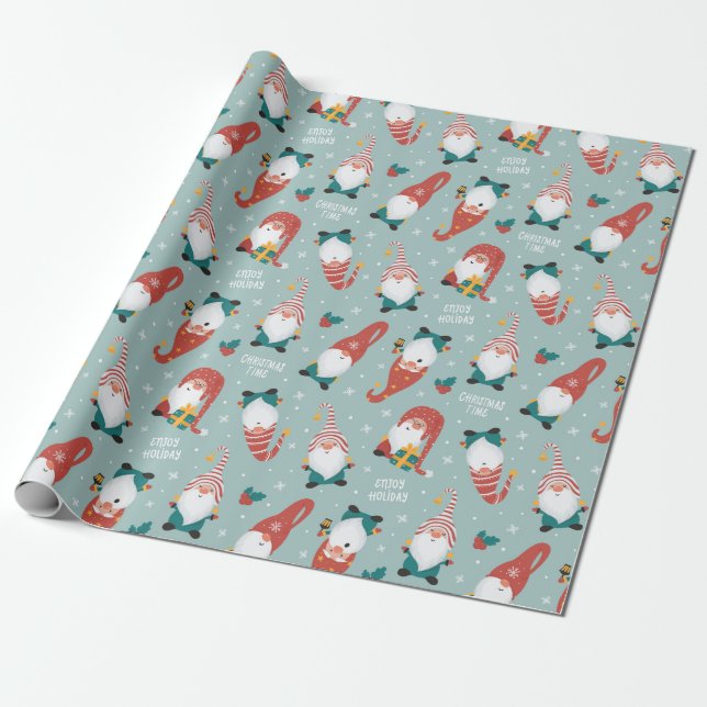 Regalo Papel de envolvimiento para los navidades (Desenrollado)