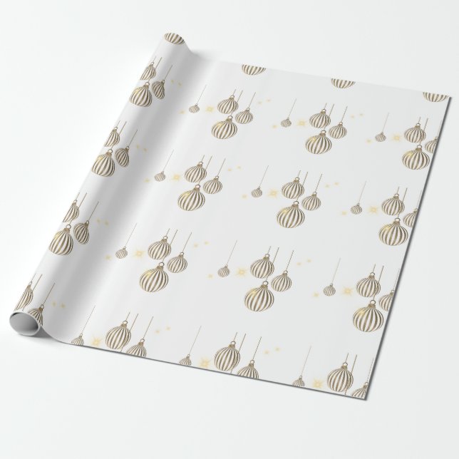 Regalo Papel de envolvimiento para Navidades de ornamento (Desenrollado)