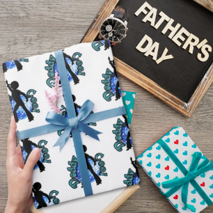 Regalo Papel de envolvimiento para papá en disco de papá 