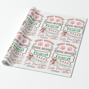 Regalo Papel de envolvimiento para perros personalizado d